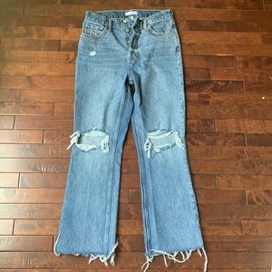 Anine Bing Kick Flare Distressed Jeans | Size 29